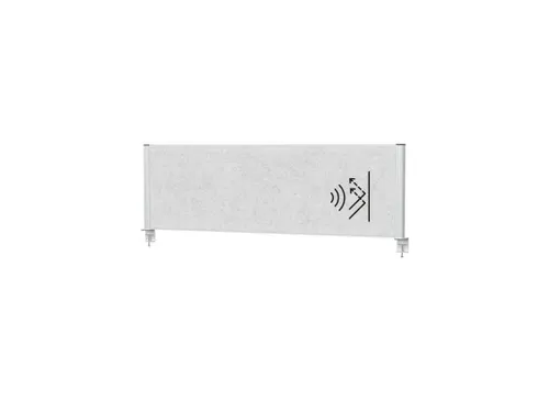 MAULconnecto scheidingsysteem 160x50cm Lichtgrijs Frame Zilver