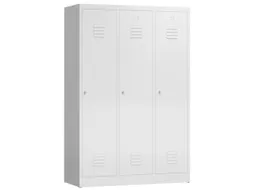 garderobekast,HxBxD 1800x1185x500mm,3vak,vak B 395mm,klink,sokkel