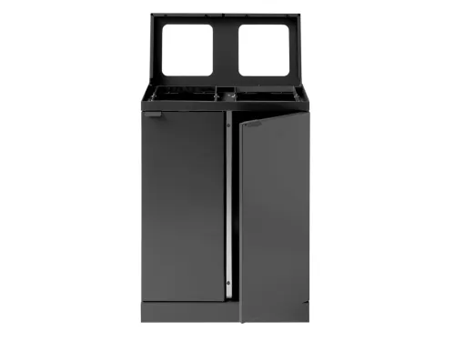 Bica Basic 871 Afvalscheidingsunit 2x45 liter Antraciet