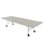 klaptafel,HxBxD 750x3200x1200mm,hoekig,4voeten wit,ovale buis