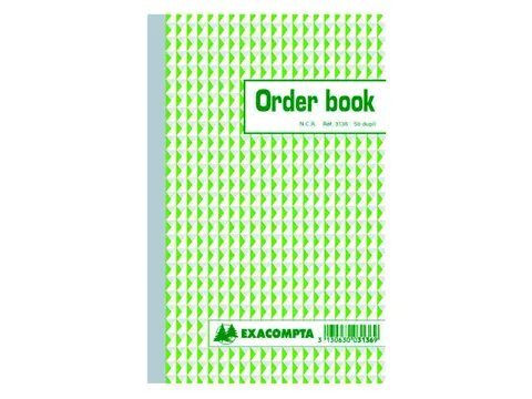 Orderboek Exacompta 210x135mm 50x2vel