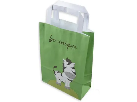 Sac papier Elco Color 18x8x26 cm zebre kraft 90gr 50pcs