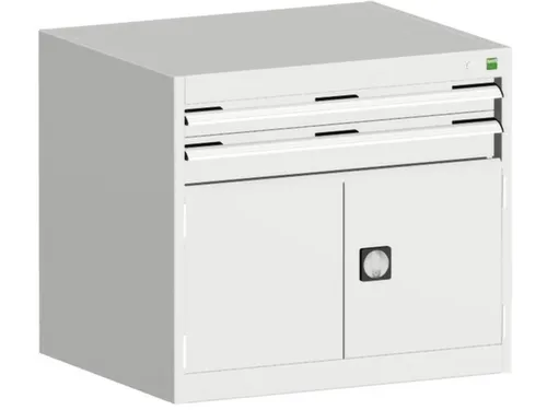 ladekast HxBxD 700x800x750mm 2laden RAL7035