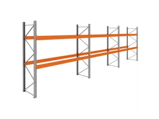 palletstelling,basis+2xaanbouw,HxBxD 3360x11200x1100mm,vakl. 3400kg - 1