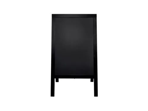 Stoepbord Securit 700x1250x40mm zwart hout