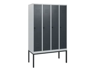locker,HxBxD 1950x1200x500mm,4vak,vak B 300mm,draaigrendel - 1