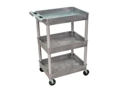 Kunststof etagewagen,draagverm. 150kg,3etage(s),laadvl. LxB 610x460mm