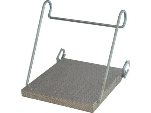 Inhangtrede,V. Staande Ladder Met Sporten,Draagverm. 150Kg,Aluminium