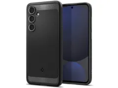 Spigen Rugged Armor Samsung Galaxy S24 FE Hoesje Back Cover Mat Zwart