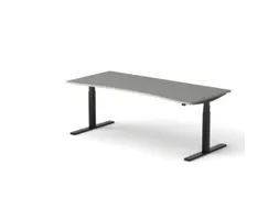 Elektrisch ihv bureau HxBxD 640-1300x2000x900/800mm blad grijs