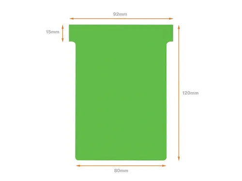Planbord T-kaart Nobo nr 3 80mm groen