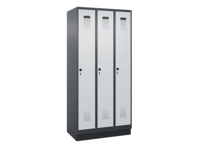locker voor scheiding van kleding,HxBxD 1950x900x500mm,3vak