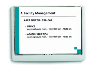 Durable Deurbordje CLICK SIGN A5 liggend Wit - 5