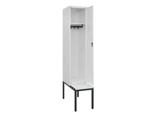 locker met bank,HxBxD 2120x400x815mm,1vak,vak B 400mm,cil.-slot