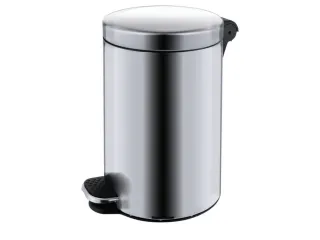 RVS pedaalemmer,3l,HxØ 260x170mm,binnenbak kunststof,romp mat - 2