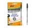 Stylo bille BIC Cristal Medium noir blister 10 pièces
