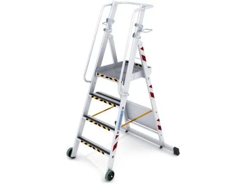 verrijdbare platformladder,bordes HxBxD 1600x500x450mm
