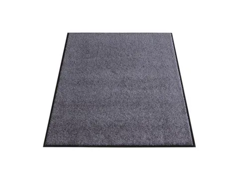 Schoonloopmat Binnen 90x150 Wasbaar Grijs