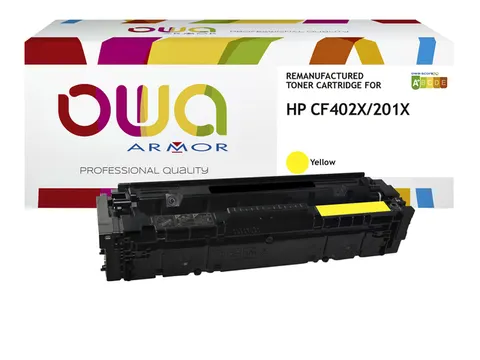 Tonercartridge OWA alternatief tbv HP CF402X geel