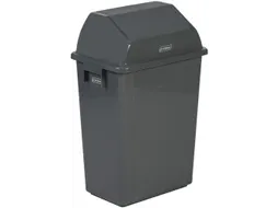 afvalbak,40l,HxBxD 600x395x276mm,wandmontage,romp PP grijs