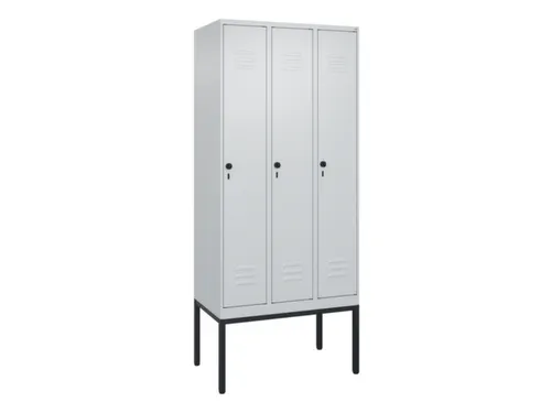locker,HxBxD 2120x900x500mm,3vak,vak B 300mm,draaigrendel