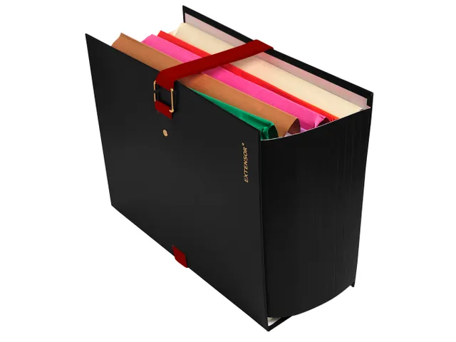 Map uitrekbare rug Extensor 24x32cm Zwart