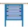 werkbank,HxBxD 845x1000x700mm,multiplexblad,RAL7035,front RAL7035