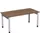 In hoogte verstelbaar bureau,HxBxD 680-820x1600x800mm,blad notenboom