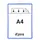 Zichtpanelenframe hangend Tarifold A4 blauw 5 stuks