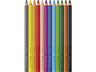 Kleurpotlood Faber Castell Jumbo Grip Etui à 12 Stuks - 3