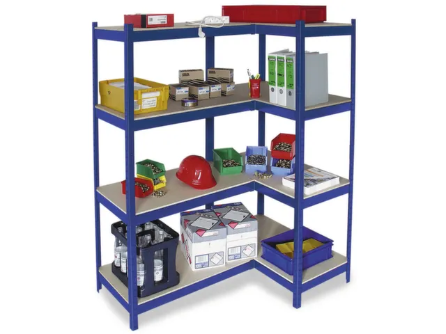 magazijnstelling,hoekstelling,HxBxD 1800x 900/1400x 500mm,vakl. 265kg