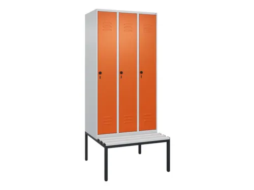 locker voor scheiding van kleding,HxBxD 2120x900x815mm,3vak