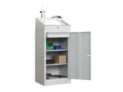 Lessenaarkast Met Lade Staal Hxbxd 1095/1270x500x500mm Ral7035