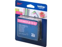 Lettertape Brother P-Touch Tze-Mqp35 12Mm Wit Op Roze