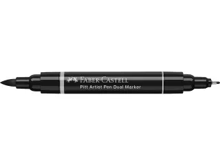 Tekenstift Faber-Castell Pitt Artist Pen duo marker 199 zwart - 4