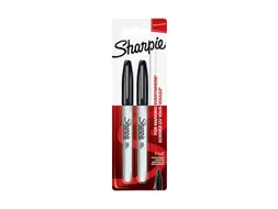 Viltstift Sharpie Fijne punt rond 0.9mm Blister à 2 stuks Zwart