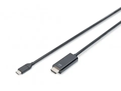 USB adapterkabel Type-C naar HDMI A St/St 5m 4K/60Hz 18GB zwart/goud