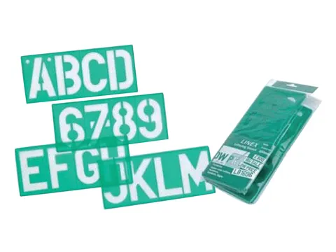 Lettersjabloon Linex hoofletters/letters/cijfers 100mm