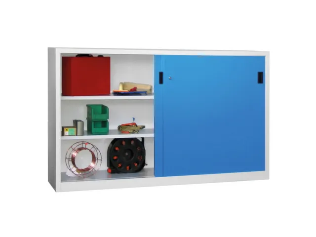 schuifdeurkast,HxBxD 1200x2000x400mm,RAL7035,front RAL5012