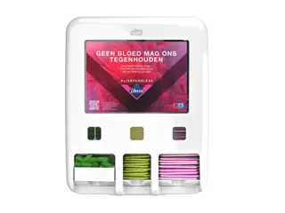 Dameshygiënedispenser Tork P1 P2 P3 wit 564050 voor menstruatieproduc - 7