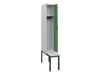 locker met bank,HxBxD 1950x300x815mm,1vak,vak B 300mm,cil.-slot - 2