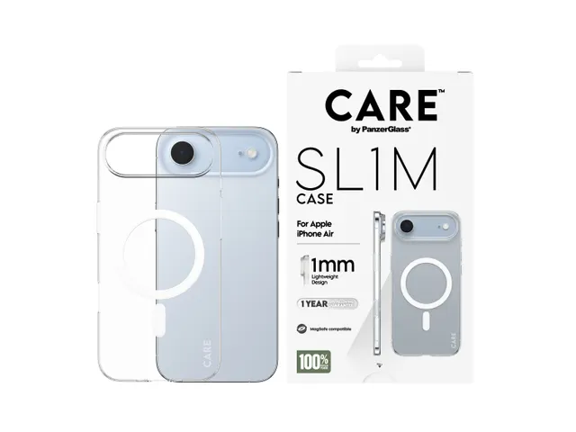 PanzerGlass CARE by SL1M Case Transparent w. MagSafe iPhone Air,