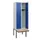 locker met bank,HxBxD 1950x600x815mm,2vak,vak B 300mm,draaigrendel