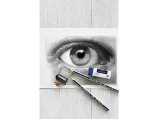 Potlood Faber-Castell 6 hardheden inclusief puntenslijper en gum - 5