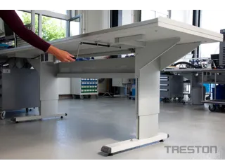 Werktafel Esd Staalbuis 700-1100x1800x800mm Hoogte Verstelbaar Slinger - 6