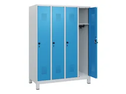 schoollocker,HxBxD 1630x1200x500mm,4vak,vak B 300mm,draaigrendel