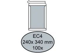 Envelop Quantore Bordrug Ec4 240X340Mm 120Gr Wit Zelfklevend