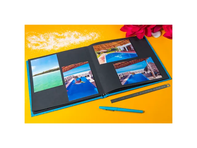 Fotoalbum 30p. zwrt 25x25cm ARTY blauw