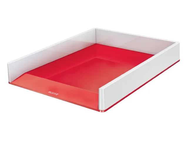 Brievenbak Leitz WOW A4 wit/rood