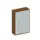 Schuifdeurkast 1540x1000x430mm Romp Noten Decor Front Lichtgrijs